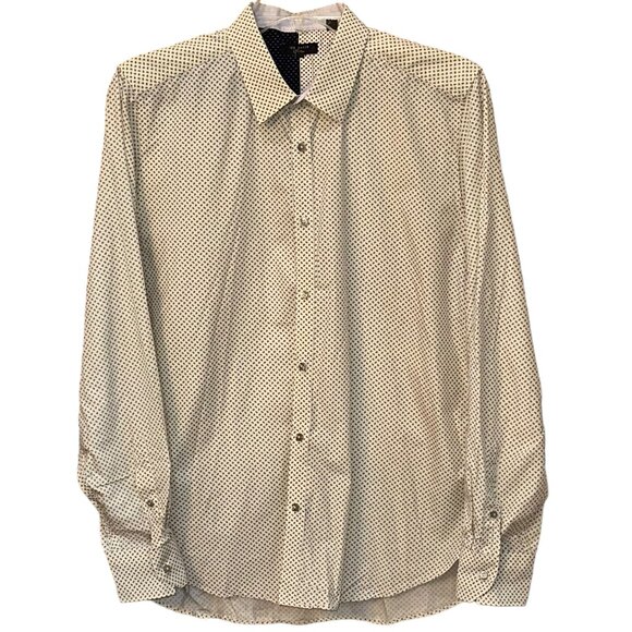 Ted Baker Long Sleeve Button Down‎ Collar Dress Shirt Size 17 (XL) Work Office - Picture 1 of 8